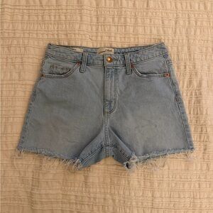 Universal Thread Light Blue Denim Frayed Hem Shorts